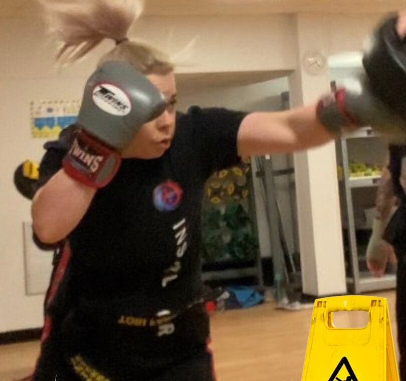 Strong female puncher