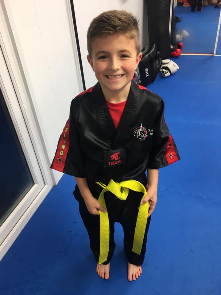 Happy Kickboxing child